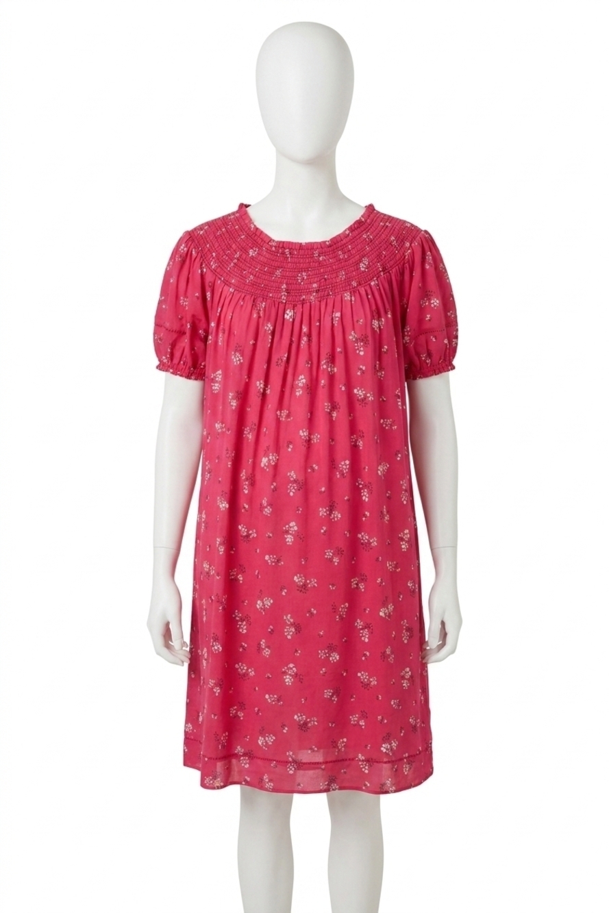 NEW HATCH leona maternity dress in azalea/canterbury